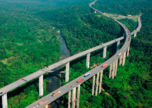 Rodovia Anchieta em Cubatão